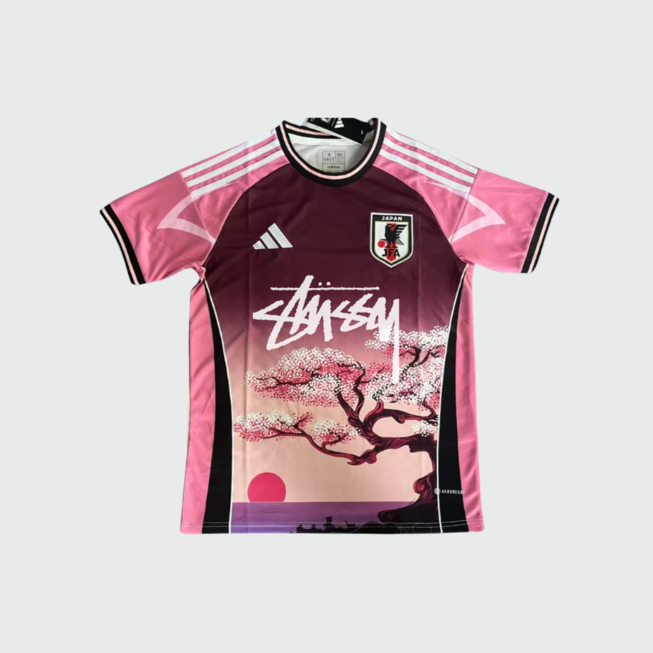 STUSSY x “JAPAN” TROPICAL JERSEY – PINK BLOSSOM